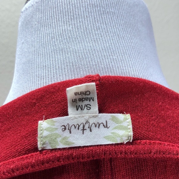 Nurture Red Long Sleeve Loose Fitting Tunic - Picture 7 of 7